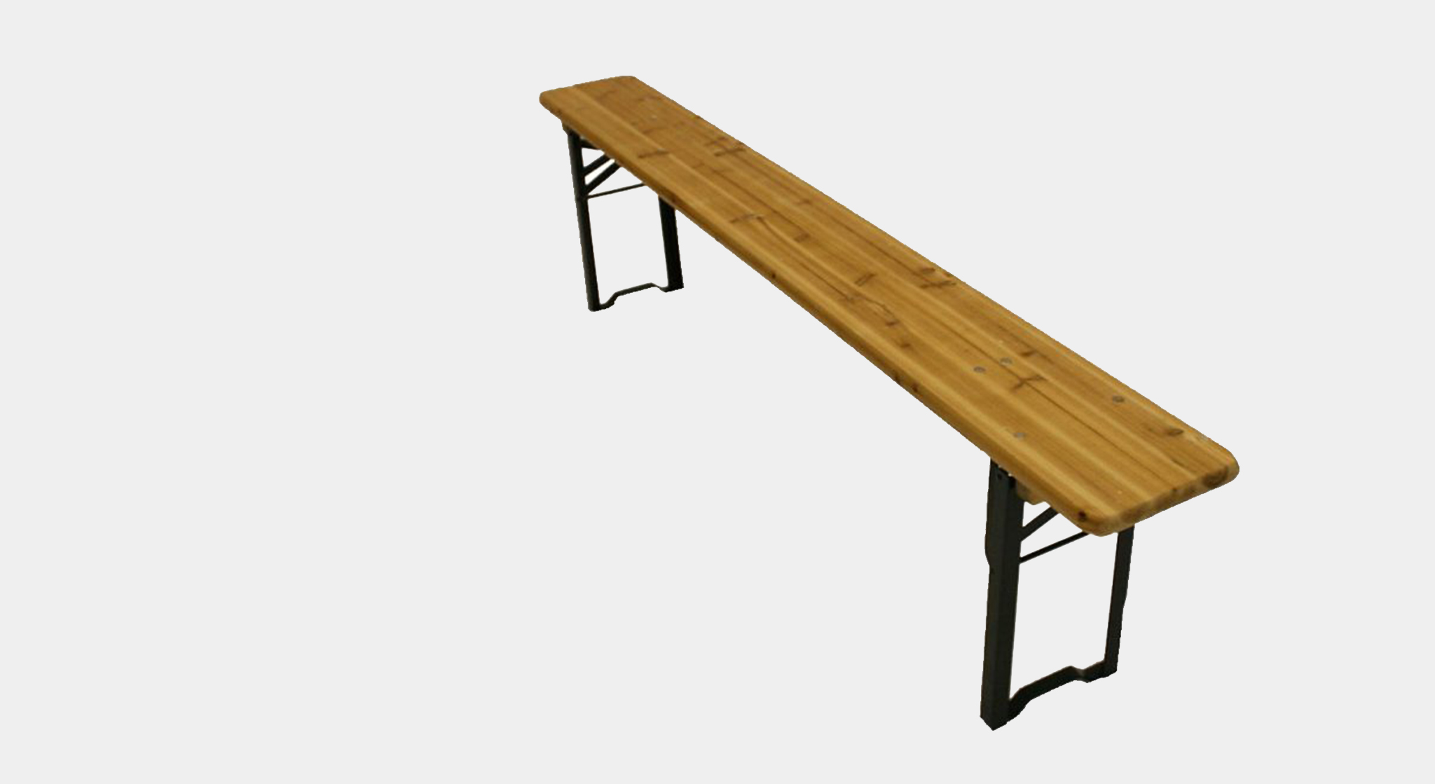 2m Wooden Beer Bench