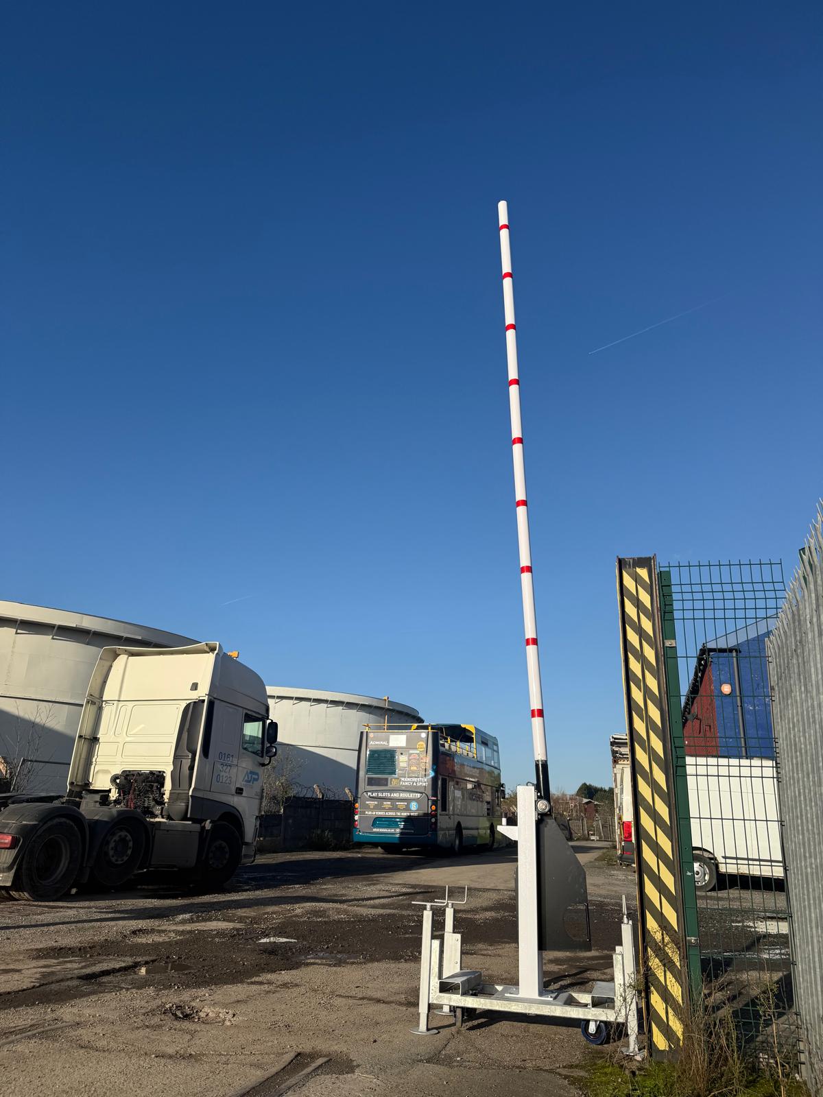 Portable Manual Rising Arm Vehicle Barrier (Trolley System)