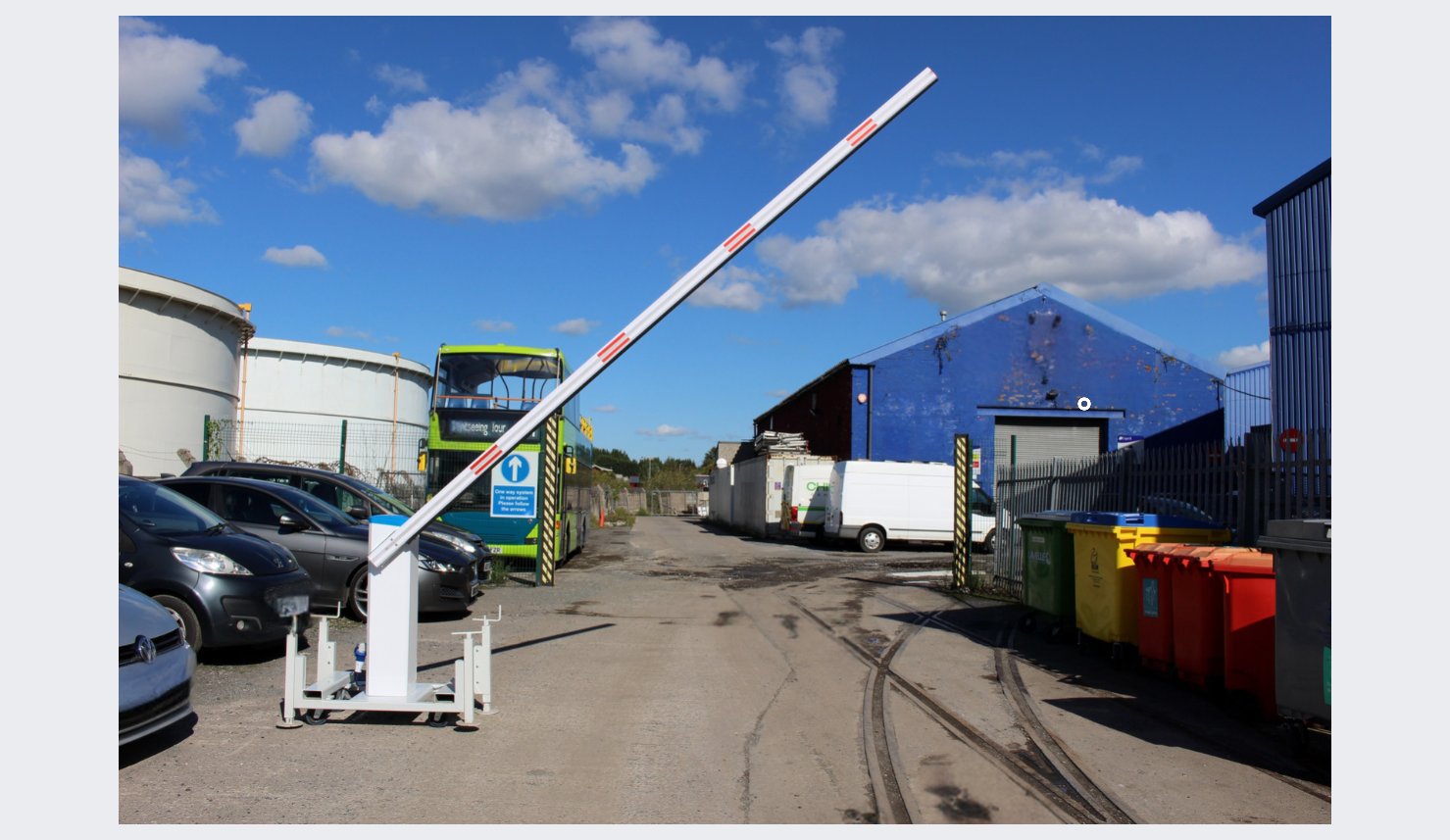 Portable Rising Arm Vehicle Barrier